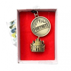 Fortnite Cosplay Hot Game Decoration Pendant Anime Keychain+Ring