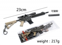 Playerunknown's Battlegrounds M416 Gun Cosplay Game Model Pendant Anime Alloy Keychain