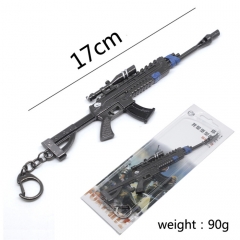 Fortnite Assault Rifle With Mirror Cosplay Game Model Pendant Anime Alloy Keychain