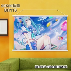 Vocaloid Hatsune Miku Cartoon Game Fancy Wallscrolls Decoration Anime Painting