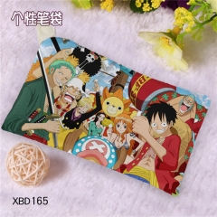 One Piece Cosplay Cartoon Canvas For Student Anime Pencil Bag