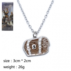 Hot Fortnite Cosplay Game Decoration Neck Treasure Chest Design Anime Alloy Necklace
