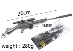 Playerunknown's Battlegrounds Assault Rifle Cosplay Game Model Pendant Anime Alloy Keychain
