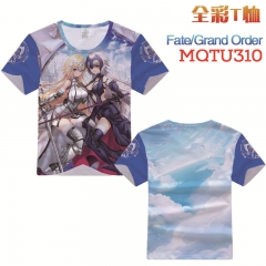 Fate/Grand Order Cosplay Cartoon Print Anime Short Sleeves Style Round Neck Comfortable T Shirts