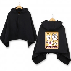 2Colors Doge Shiba Inu Cartoon Uchiha Itachi Cosplay Cloak Halloween Fashion Anime Party Clothes Costume