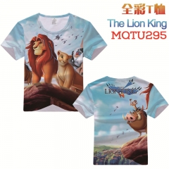 The King Lion Cosplay Cartoon Print Anime Short Sleeves Style Round Neck Comfortable T Shirts