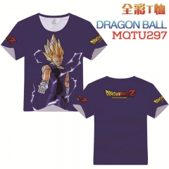 Dragon Ball Z Cosplay Cartoon Print Anime Short Sleeves Style Round Neck Comfortable T Shirts