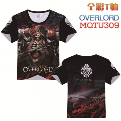 Overlord Cosplay Cartoon Print Anime Short Sleeves Style Round Neck Comfortable T Shirts