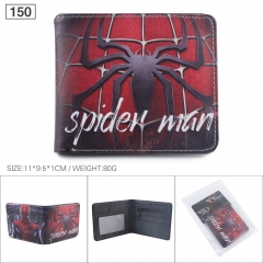 Spider Man Cosplay Cartoon Fashion Purse Bifold Anime Wallet