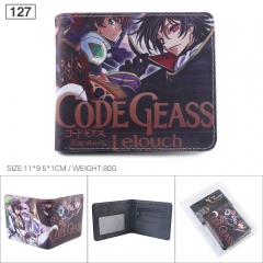 Code Geass Cosplay Cartoon Fashion Purse Bifold Anime Wallet