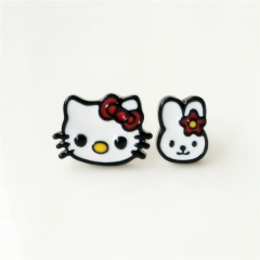 Hello Kitty Cute Alloy Earring Cartoon Fancy Girls Earring