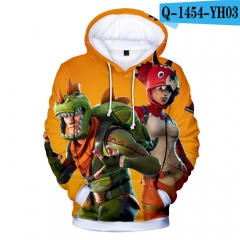 Fortnite 3D Colorful Hoodies Loose Fashion Women Men Hooded Kids Pullover Sweatshirts