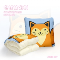 Kawaii Animal Soft Pillow Cartoon PP Cotton Blanket Stuffed Pillow