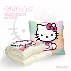 Kawaii Hello Kitty Soft Pillow Cartoon PP Cotton Blanket Stuffed Pillow