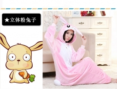 Animal Cartoon Cosplay New Kawaii Pyjamas Warm Winter Anime Flannel Pyjamas