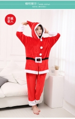 Santa Claus Cartoon Cosplay New Kawaii Pyjamas Warm Winter Anime Flannel Pyjamas
