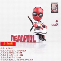 Deadpool Q Version Cartoon Model Toys Statue Decoration Anime PVC Figure