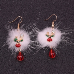 Popular Christmas Gift Girls Kawaii  Earring Red Fancy Earrings