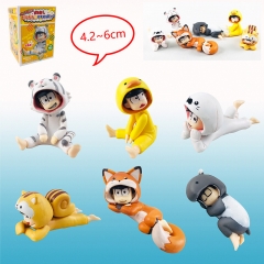 6pcs/set Osomatsu-san Cartoon Model Toy Statue Mini Size Anime PVC Action Figures