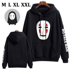 Spirited Away No Face Man Cotton Hoodie Soft Thick Hooded Hoodie Warm With Hat Sweatshirts