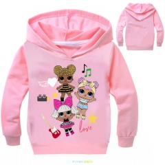 Surprise Doll Cotton Hoodie Soft Thick Hooded Hoodie Warm With Hat Sweatshirts For Children