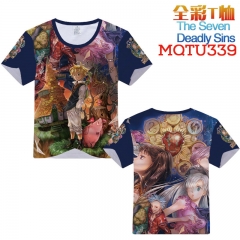 The Seven Deadly Sins Cosplay Game Cartoon Print Anime Short Sleeves Style Round Neck Comfortable T Shirts
