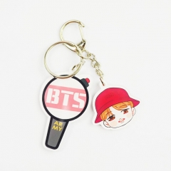 K-POP BTS Bulletproof Boy Scouts JIMIN Pendant Key Ring Cartoon Acrylic Cute Keychain