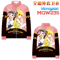 Monogatari Fashion Cosplay Cartoon Print Anime Sweater Hoodie