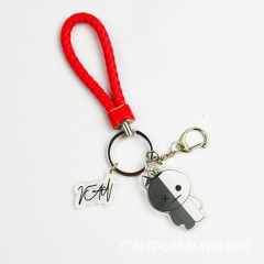 K-POP BTS Bulletproof Boy Scouts Q-version Pendant Key Ring Cartoon Acrylic Cute Keychain
