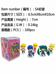 5A# Hatsune Miku Mini Cute Cosplay Cartoon Model Toys Statue Japanese Anime PVC Figure (Set)