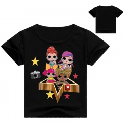 2018 Fashion Surprise Doll Fashion Cosplay Cartoon Print Anime Short Sleeves Style Round Neck Comfortable T Shirts For Children