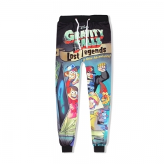 Gravity Falls Fashion Cartoon Long Thick Pants 3D Print Anime Pants