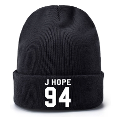 K-POP BTS Bulletproof Boy Scouts 94 J-HOPE Thick For Winter Hat Warm Decoration Wool Hat