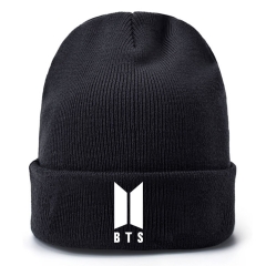 K-POP BTS Bulletproof Boy Scouts ARMY Cartoon Thick For Winter Hat Warm Decoration Wool Hat