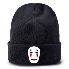 Spirited Away No Face Man Cosplay Cartoon Thick For Winter Hat Warm Decoration Wool Hat