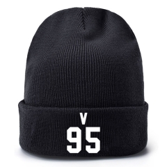 K-POP BTS Bulletproof Boy Scouts 95 V Thick For Winter Hat Warm Decoration Wool Hat