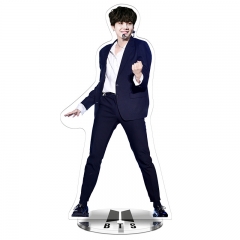 Korean Star KPOP BTS Bulletproof Boy Scouts Cartoon Acrylic Figure Cute Plate Standing Holder
