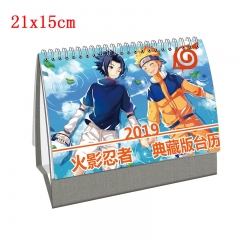 Naruto Cartoon Fashion Desk Calender Print Paper Anime Desk Calender