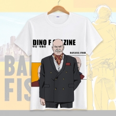BANANA FISH Cartoon Printed Cosplay Short Sleeve Anime T Shirt