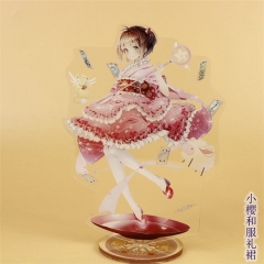 Japanese Cartoon Card Captor Sakura Acrylic Figure Cute Plate Standing Holder