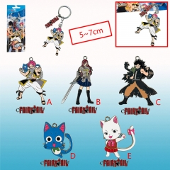 Fairy Tail Cosplay Cartoon Decoration Pendant Anime Keychain