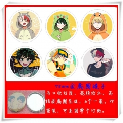 Boku no Hero Academia / My Hero Academia Cartoon Cosplay One Side Anime Pocket Mirror (6pcs/set)