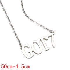 Got7 English Letter Necklace Fashion Jewelry Anime Necklaces