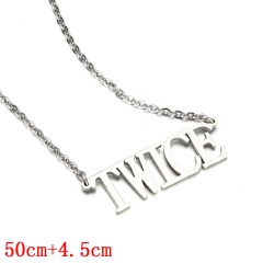 Twice English Letter Necklace Fashion Jewelry Anime Necklaces
