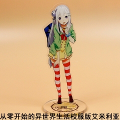 Re: Zero Kara Hajimeru Isekai Seikatsu Acrylic Figure Cute Plate Standing Holder