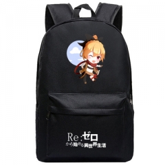 Re: Zero Kara Hajimeru Isekai Seikatsu Cosplay High Quality Anime Backpack Bag Black Travel Bags