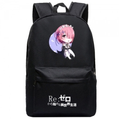Re: Zero Kara Hajimeru Isekai Seikatsu Cosplay High Quality Anime Backpack Bag Black Travel Bags