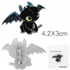 How to Train Your Dragon Cartoon Fashion Badge Pin Decoration Cloth Alloy Anime Brooch