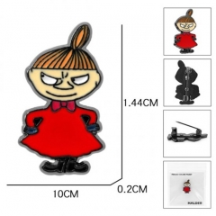 Moomin Valley Cartoon Fashion Badge Pin Decoration Cloth Alloy Anime Brooch