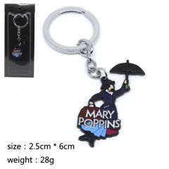 Mary Poppins Fashion Cosplay Decoration Keyring Pendant Anime Keychain